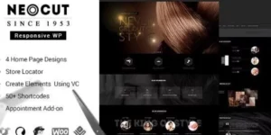 Neo Salon | Barber Shop WordPress Theme 3.4破解版主题