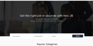 NeoJB Modern Job Board WordPress Elementor Theme WordPress Theme 1.1.4破解版主题