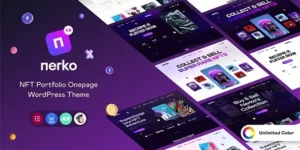 Nerko NFT Portfolio WordPress Theme 1.1破解版主题