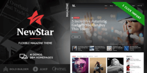 NewStar Magazine News WordPress Theme 1.3.7破解版主题