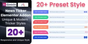 News Ticker Addon For Elementor 1.0破解版插件