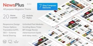 NewsPlus News and Magazine WordPress theme 4.2.0破解版主题