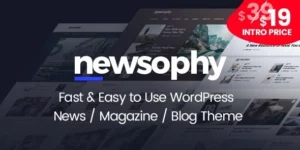 Newsophy Fast and Easy to Use WordPress News and Blog Theme 1.2.0破解版主题
