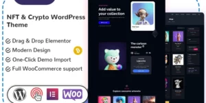 Nftmax – NFT Crypto WordPress Theme 1.0破解版主题