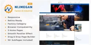Nijmegan Factory and Industrial Business WordPress Theme 1.9破解版主题