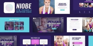 Niobe A Gym Trainer Nutrition Coach WordPress Theme 1.1.10破解版主题