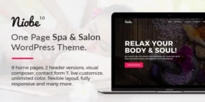 Niobe Spa Salon WordPress Theme 1.1.5破解版主题