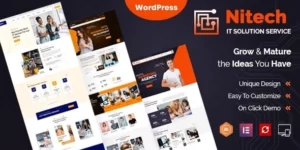 Nitech Agency Technology Services WordPress Theme 1.4破解版主题