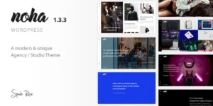 Noha A modern Agency WordPress Theme for Creatives 1.3.3破解版主题