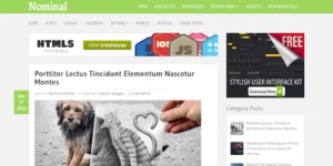 Nominal Super Clean WordPress Blog Theme 1.3.1破解版主题