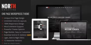 North One Page Parallax WordPress Theme 4.0.7破解版主题