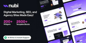 Nubi Digital Marketing SEO WordPress Theme 2.0.0破解版主题