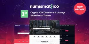Numismatico Cryptocurrency Directory Listings WordPress Theme 1.9破解版主题