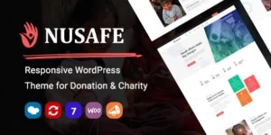 Nusafe | Responsive WordPress Theme for Donation Charity 1.15破解版主题