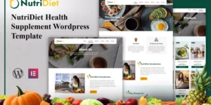 NutriDiet Health Supplement WordPress Template WordPress Theme 1.0.0破解版主题