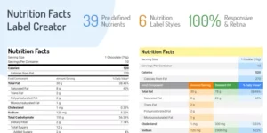 Nutrition Facts Label Creator 1.5.0破解版插件