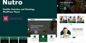 Nutro Nutrition Health Services WordPress Theme 1.0.0破解版主题