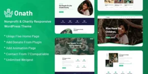 Onath Nonprofit and Charity Responsive WordPress Theme 1.0.0破解版主题