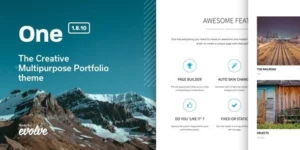 One The Creative Multipurpose Portfolio theme 1.8.10破解版主题