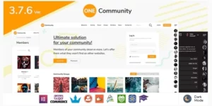 OneCommunity BuddyPress Membership Theme 3.7.8破解版主题