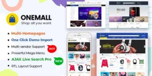 OneMall eCommerce MarketPlace WooCommerce WordPress Theme (Mobile Layouts Included) 1.9.1.2破解版主题