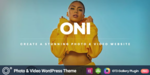 Oni Photography WordPress Theme 1.3.8破解版主题