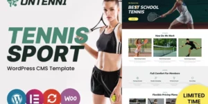 Ontenni Tennis Club Sports WordPress Theme 1.0.0破解版主题