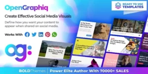 OpenGraphiq WordPress Social Image Generator 1.1.4破解版插件