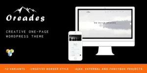 Oreades Creative One-Page WordPress Theme 1.4.0破解版主题