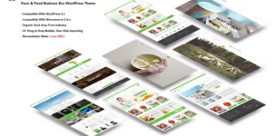 Organic Food Farm Food Business Eco WordPress 1.3.1破解版主题