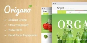 Origano Organic Food Eco Farm WordPress Theme 1.6破解版主题