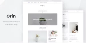 Orin Minimal Blog For WordPress 1.0.0破解版主题