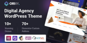 Orixy Digital Agency WordPress Theme 1.0.7破解版主题