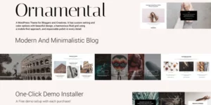 Ornamental Multi-Concept Responsive Blog WordPress Theme 1.0.0破解版主题