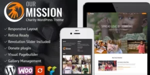 Our Mission Charity WordPress Theme 1.0.6破解版主题