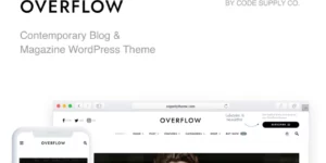 Overflow Modern Blog Magazine WordPress Theme 1.5.5破解版主题