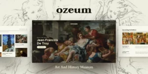 Ozeum | Modern Art Gallery and Creative Online Museum WordPress Theme +RTL 1.2.5破解版主题