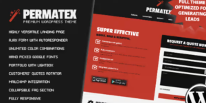 PERMATEX LEADS GENERATING WORDPRESS LANDING PAGE 1.57破解版主题