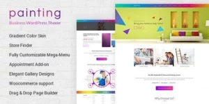 Paint Painting Company WordPress Theme 3.0破解版主题