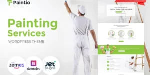 Paintio Wallpapering Painting Services WordPress Theme 2.0.1破解版主题