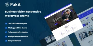 Pakit Business Vision WordPress Theme 1.0.0破解版主题
