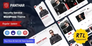 Panthar Private Security CCTV Service WordPress Theme + RTL 1.0.2破解版主题