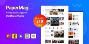 PaperMag News Magazine WordPress Theme 1.0.0破解版主题