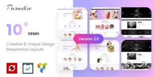 Paradise Multipurpose Spa Beauty WordPress Theme 3.0.1破解版主题