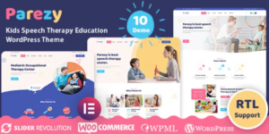 Parezy Kids Speech Therapy Education WordPress Theme 1.3.0破解版主题