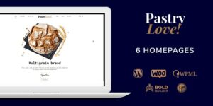 Pastry Love Bakery Cake Shop WordPress Theme 1.2.9破解版主题