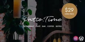 PatioTime Restaurant WordPress Theme 1.3.0破解版主题