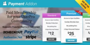 Payment Addon for UserPro 3.1.2破解版插件