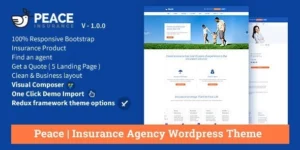 Peace – Insurance Agency WordPress Theme 2.5.6破解版主题