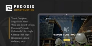 Pedosis Construction Responsive WordPress Theme 1.0破解版主题